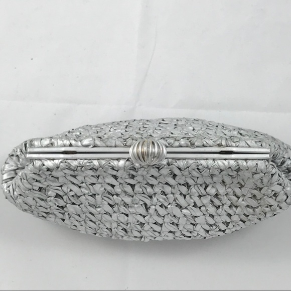 MM Morris Markowitz VTG Silver Clutch - Picture 5 of 8